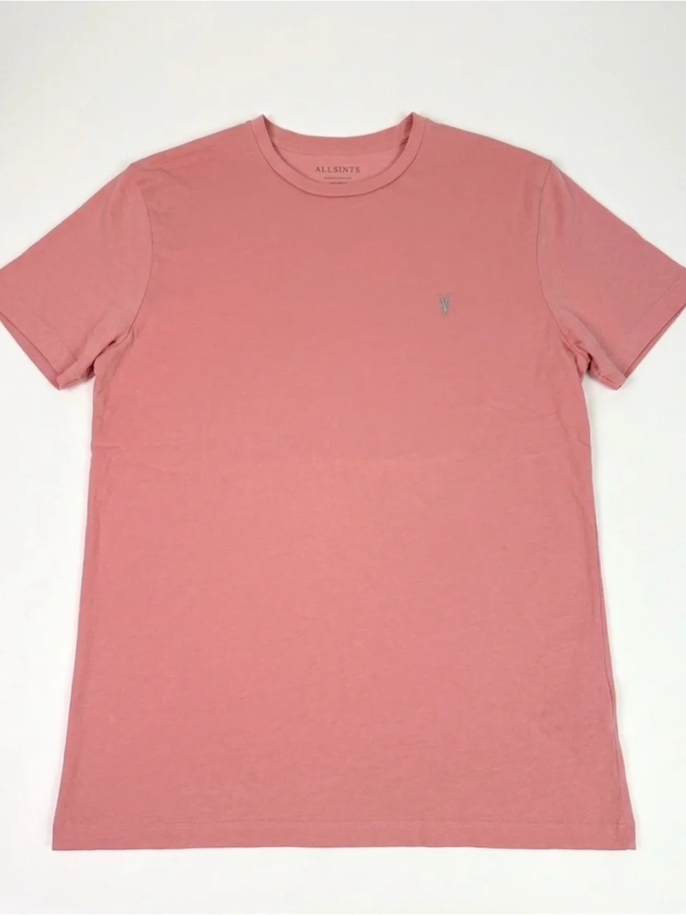 All Saints Men’s T Shirt Large L Shirt Sleeve Salmon Color